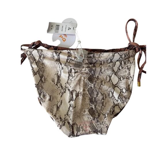 PQ swim Kaa Reversible Tie full tie string bikini bottom Size Small - Picture 4 of 5